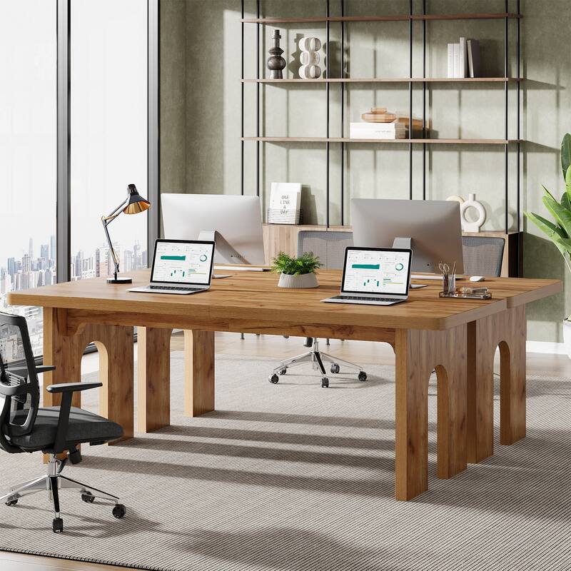 78.7" Extra Long Home Office Desk, Two-Person Desk Computer Desk