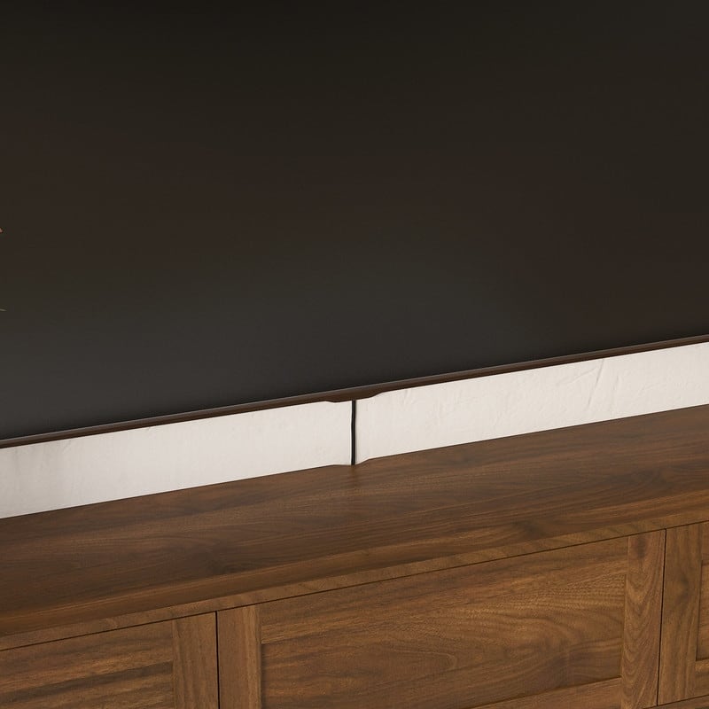 Floating 68" Wall Mounted TV Stand for TVs up to 75", Media Console Table with LED Lights and Power Outlet