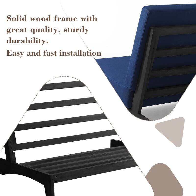 3-piece Outdoor Patio Teak Wood Club Chairs with Side Table