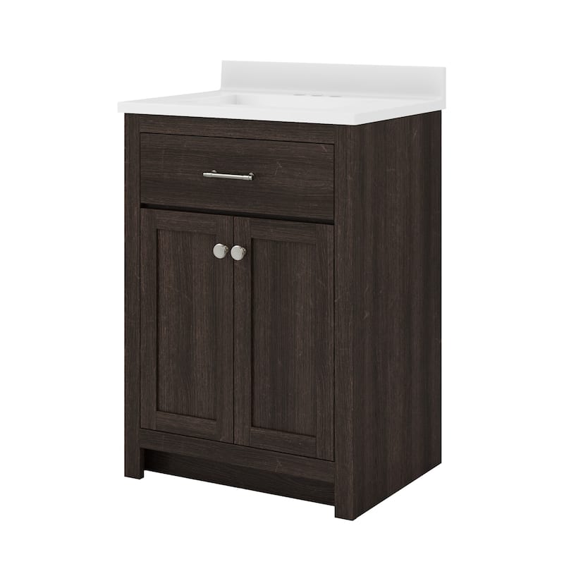CRAFT + MAIN RSVT2534 Reese 24" Free Standing Single Basin Vanity Set - Mocha