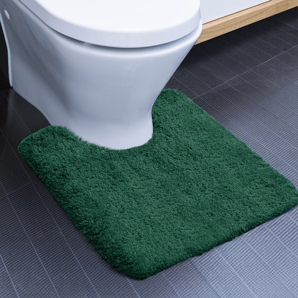 slide 2 of 7, Deconovo Super Absorbent & Thick Bath Mat Rugs (1 PC) 20x24 Inch Contour Rug - Green