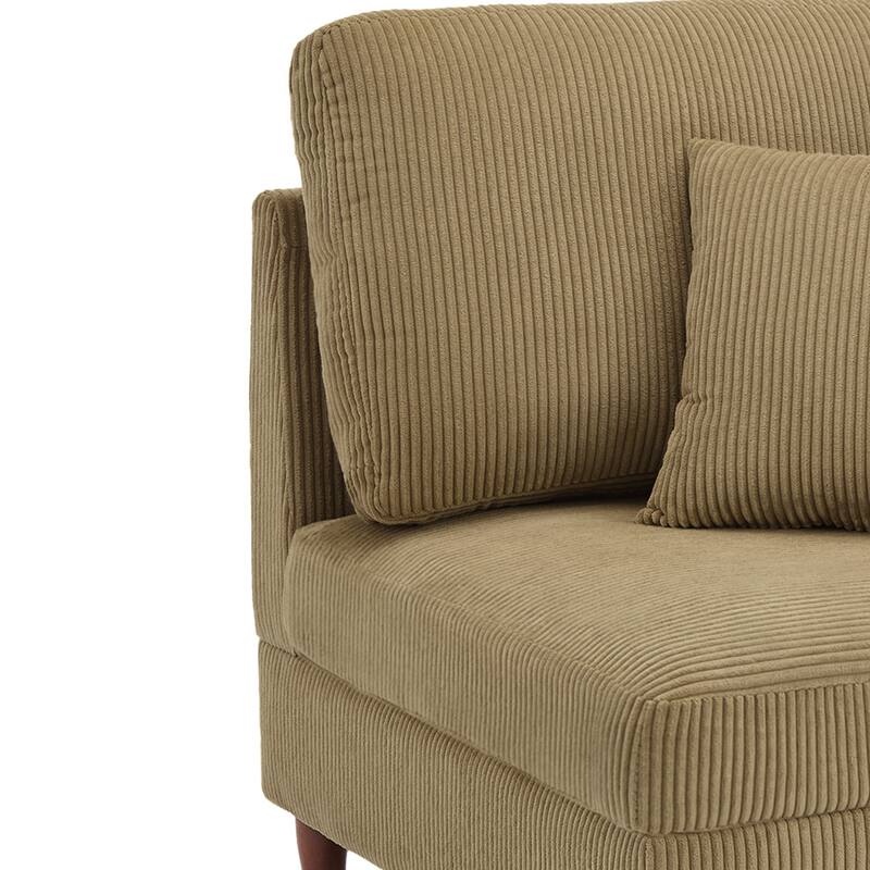 4-Piece Oversized Reversible Upholstered Sectional Modular Sofa