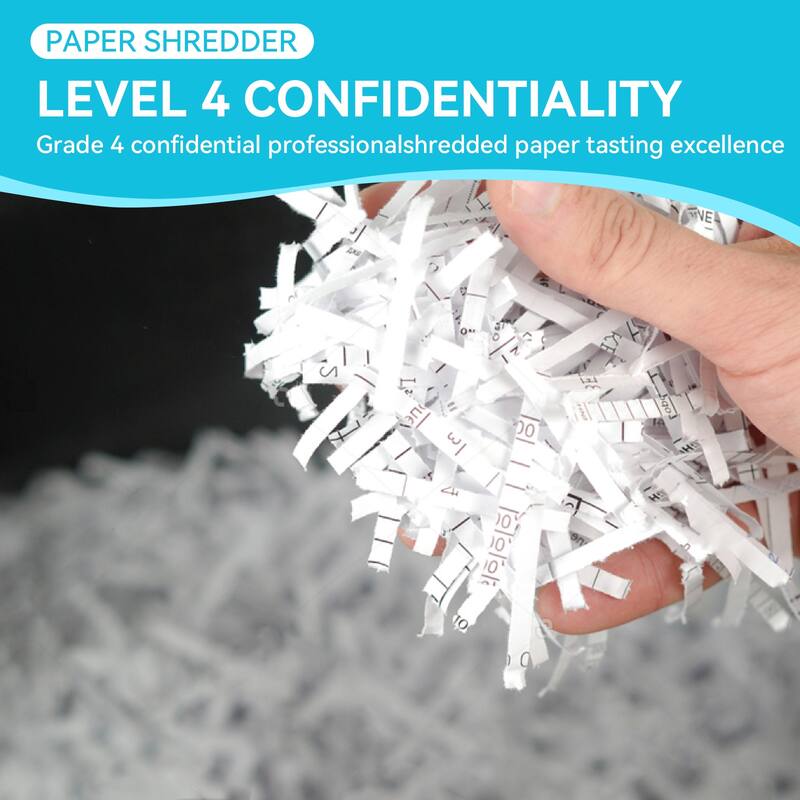 15 Sheet Cross Cut Paper Shredder 4.76 Gallons Heavy Duty Paper CD Card Ultra Quitet Shredder - as picture