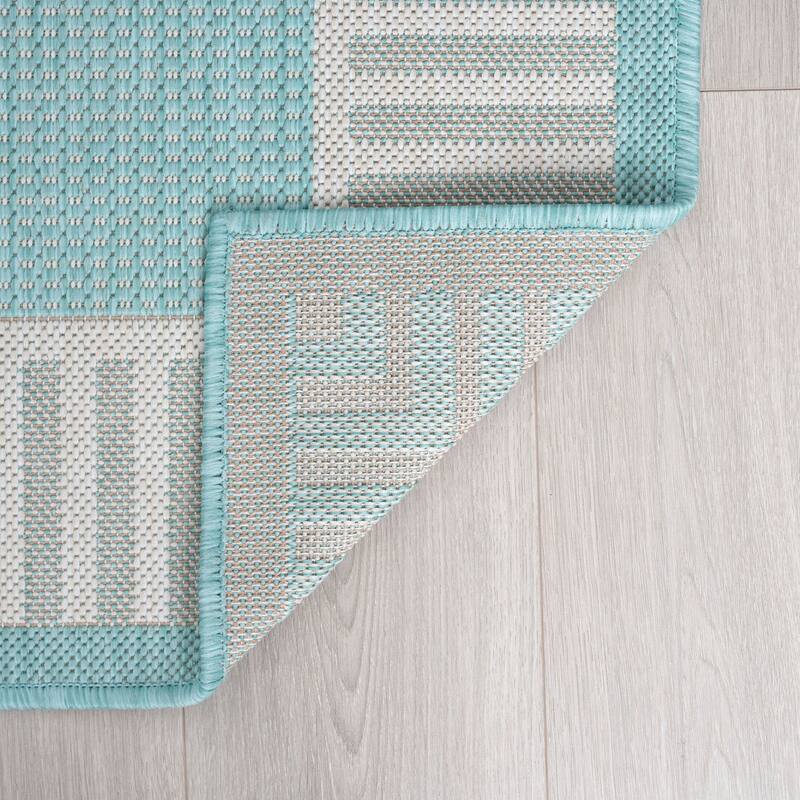 Exo Coastal Border Indoor/Outdoor Area Rug