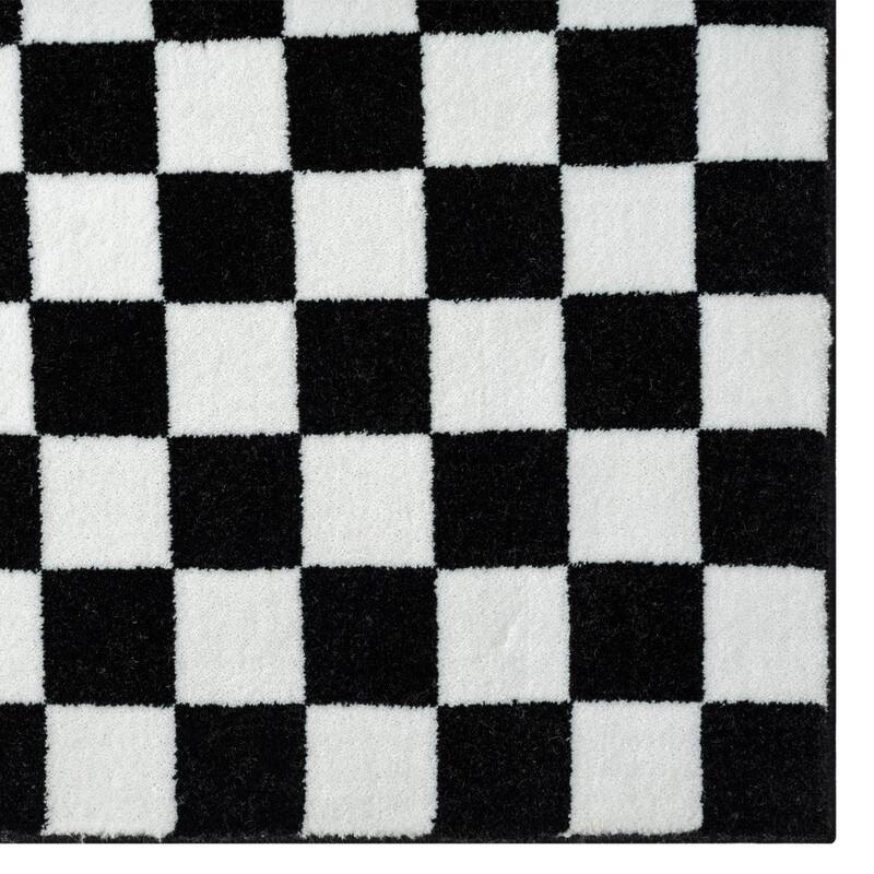 Luxe Weavers Geometric Checkered Area Rug for Living Room and Bedroom