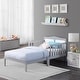 preview thumbnail 1 of 4, Birdie Toddler Bed Light Gray/White suitable for kids'bedroom Light Gray