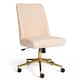 Option Conch Shell Fabric/Polished Brass Frame