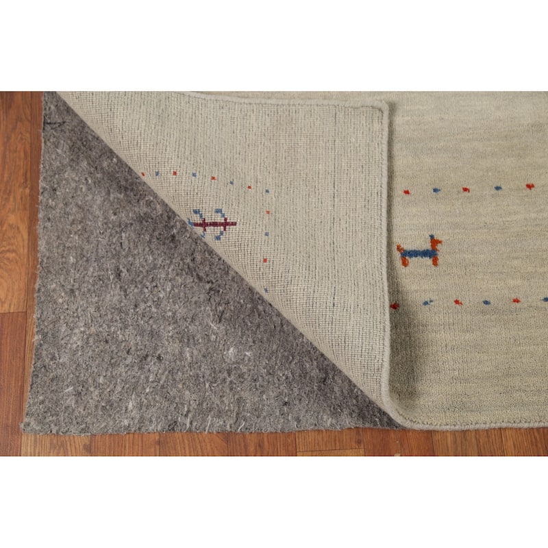 Tribal Gabbeh Oriental Area Rug Handmade Modern Wool Carpet - 5'4"x 7'5"