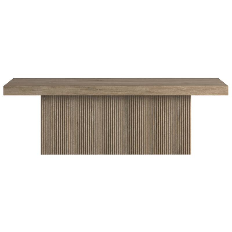 Torren 48" Wide Rectangular Fluted Coffee Table