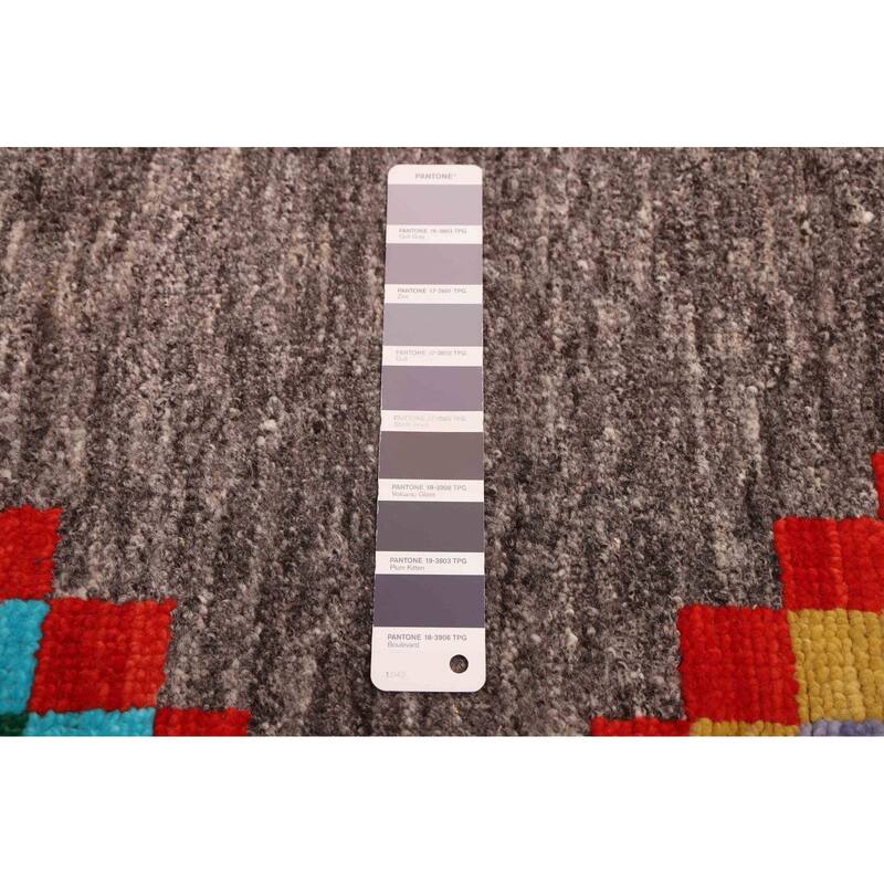 ECARPETGALLERY Hand-knotted Shalimar Dark Grey Wool Rug - 8'9 x 11'10