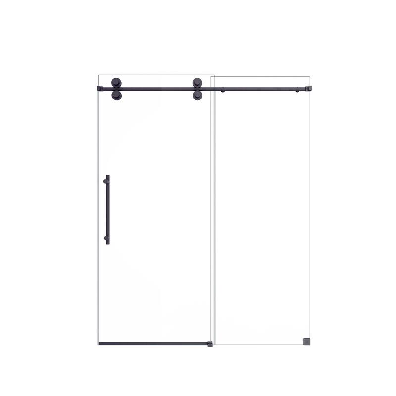 GDFStudio - Modern America Design Frameless Double Sliding Shower Door with 5/16" SGCC Tempered Glass & Stainless Steel Hardware