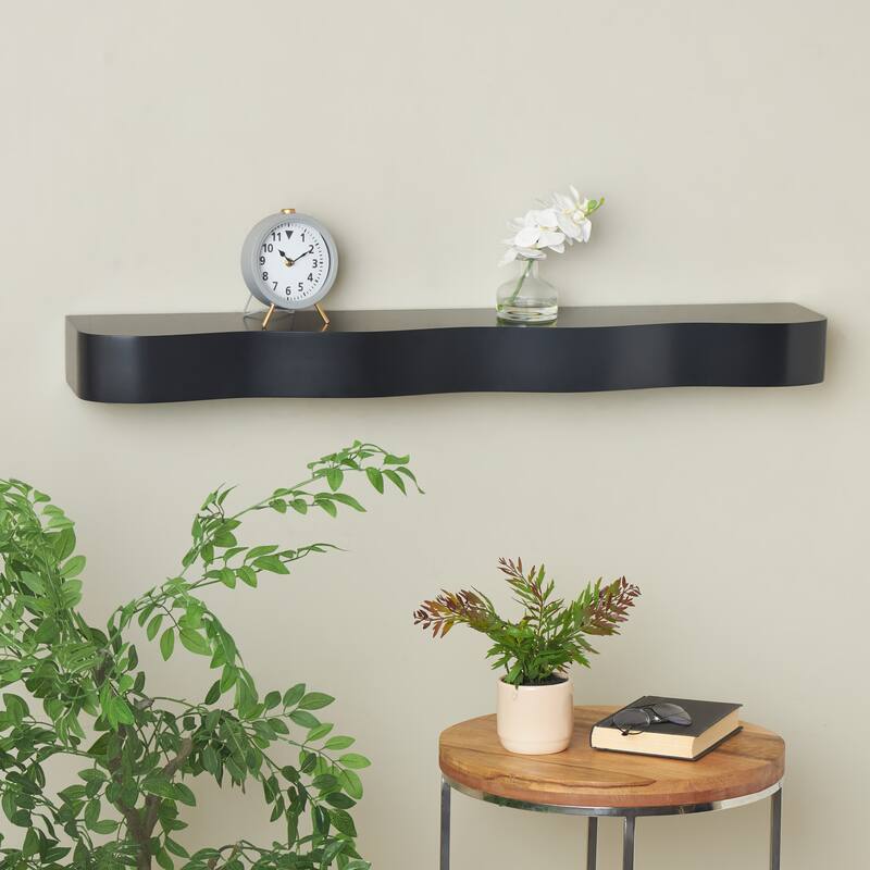 Black, Brown or Light Brown Wood Handmade Room Wall Shelf