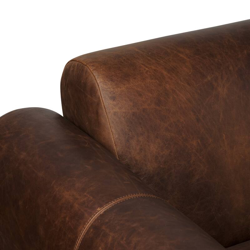 Poly and Bark Brescia Sofa in Chocolate Brown