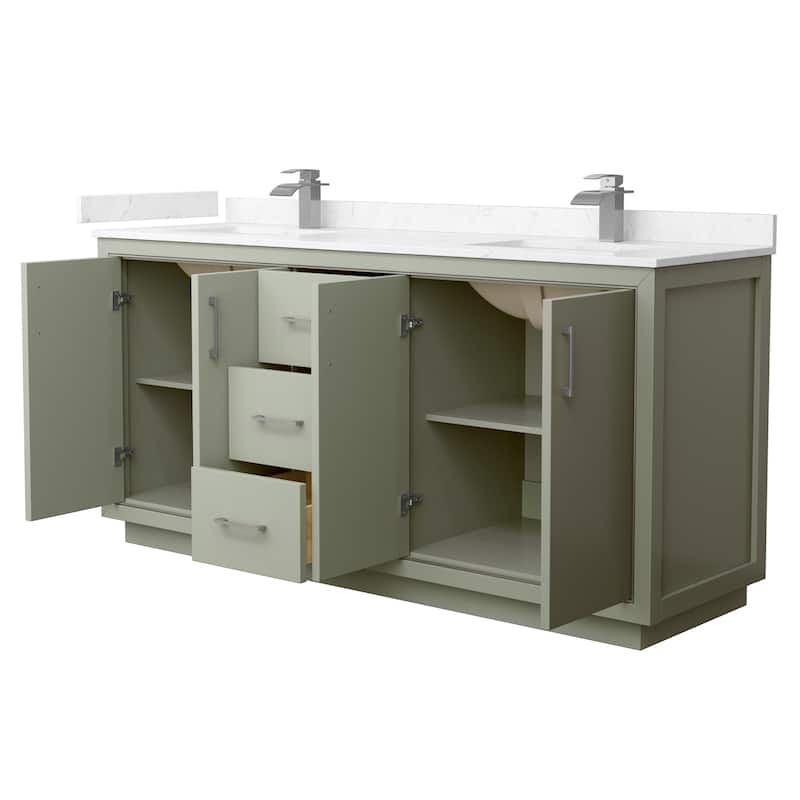 Wyndham Collection WCF1111-72D-VCA-MXX Icon 72" Free Standing Double