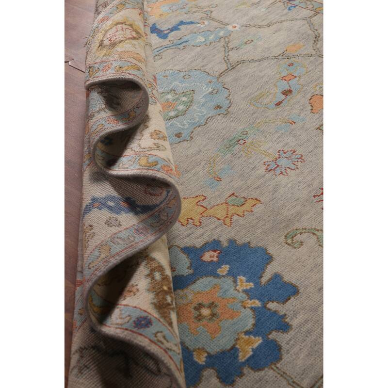 Oushak Oriental Area Rug Handmade Wool Carpet - 8'2" x 9'7"
