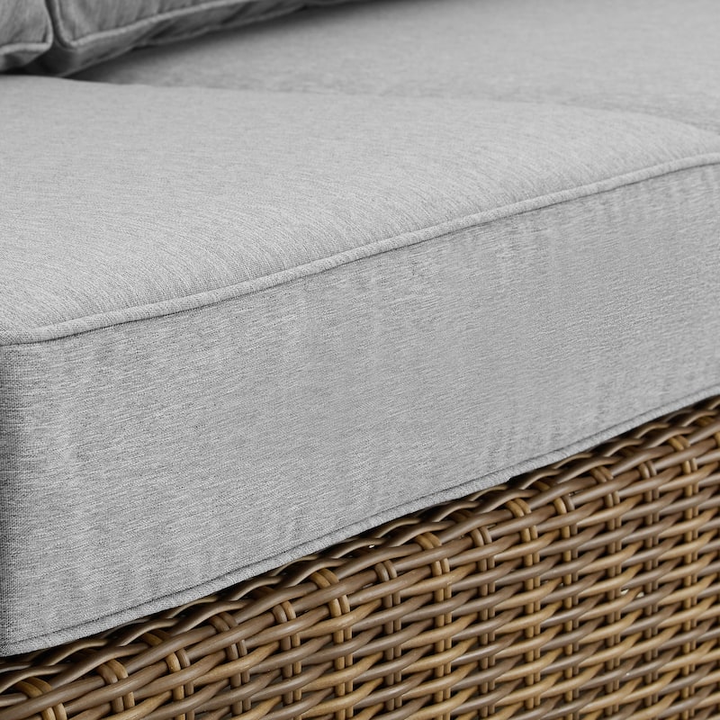 Crosley Bradenton Outdoor Wicker Sectional Right Side Loveseat - 52.75 "W x 31.5 "D x 32.5 "H