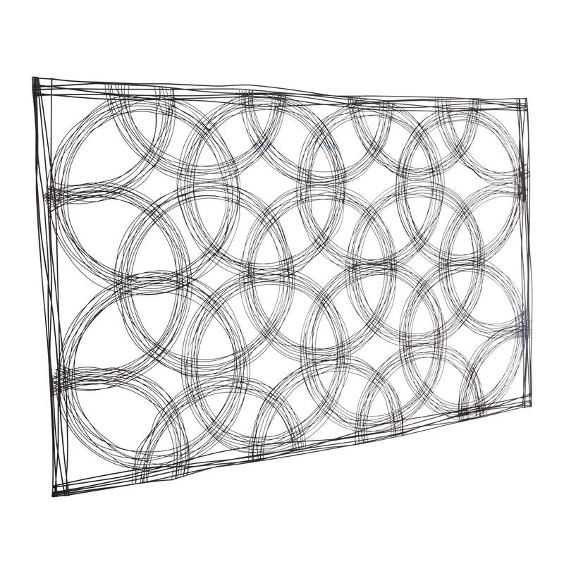 Black Metal Quatrefoil Geometric Home Wall Decor