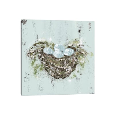 iCanvas "Bird Nest" by Ashley Bradley Canvas Print