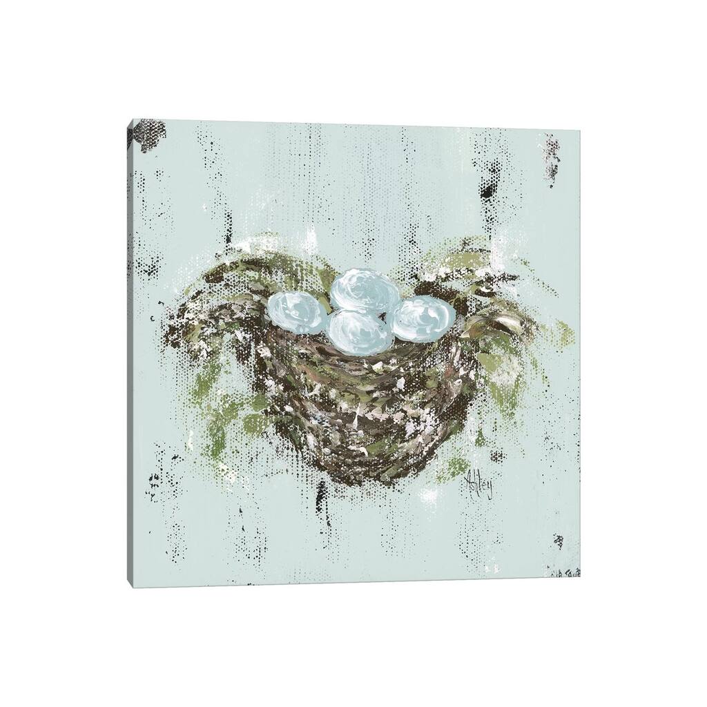 iCanvas "Bird Nest" by Ashley Bradley Canvas Print