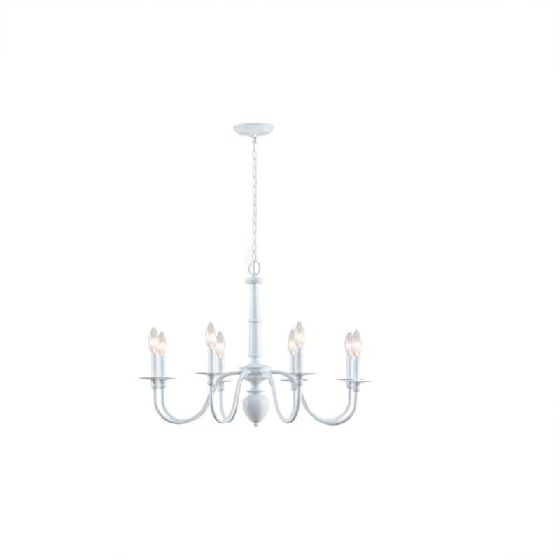 8-Light Traditional Metal Chandelier for living room,bedroom,and dining room