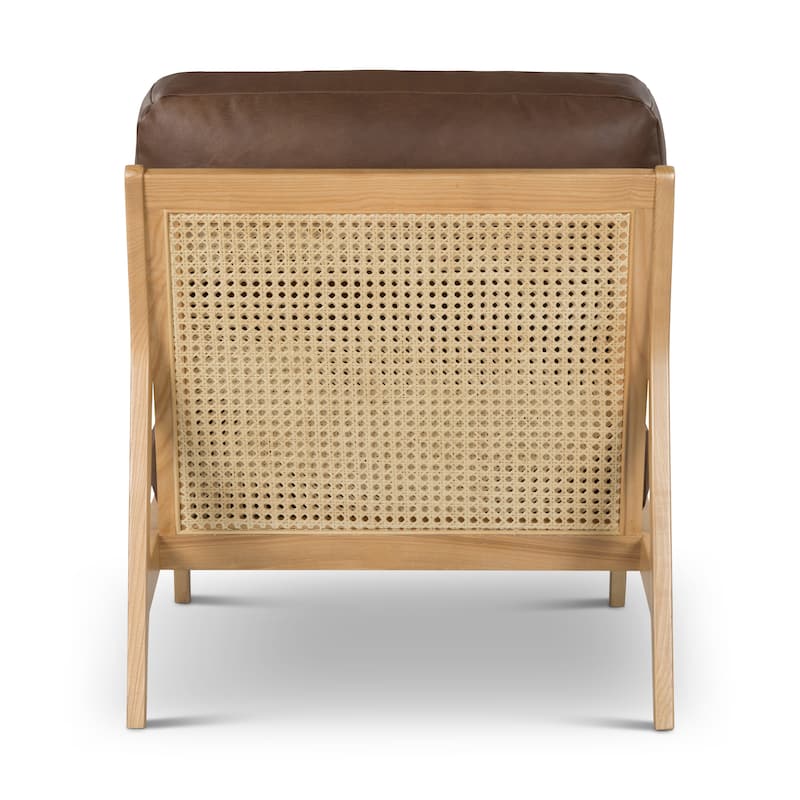 Metro - Carmelo Genuine Leather Accent Chair