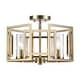 preview thumbnail 1 of 9, Golden Lighting 6068-FM Marco 4 Light 16" Wide Semi-Flush Ceiling Brushed Champagne Bronze