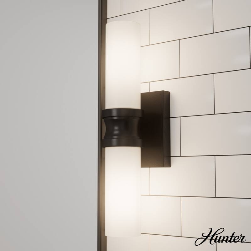 Hunter Lenlock Vanity Wall Light - Art Deco, Damp Rated