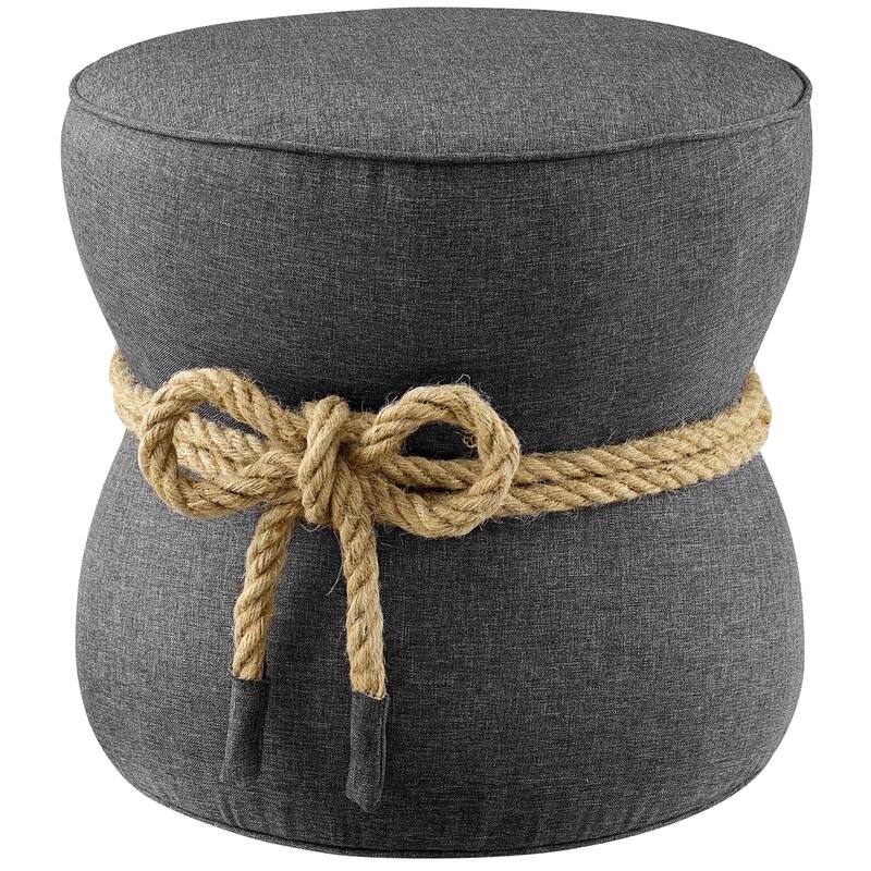 Contemporary Coastal Design Upholstered Ottoman