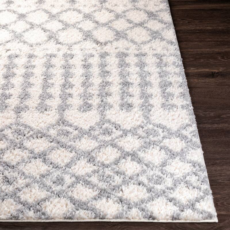 Jai Moroccan Stripe Plush Area Rug