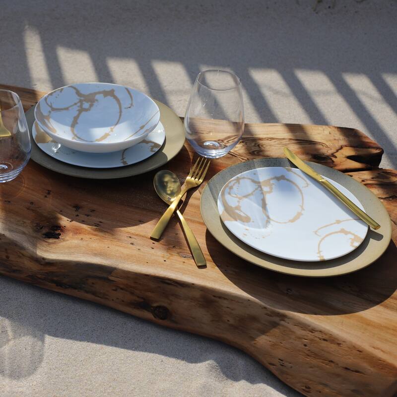 Euro Ceramica Nile Mix & Match 12 Piece Porcelain Dinnerware Set - Mix & Match