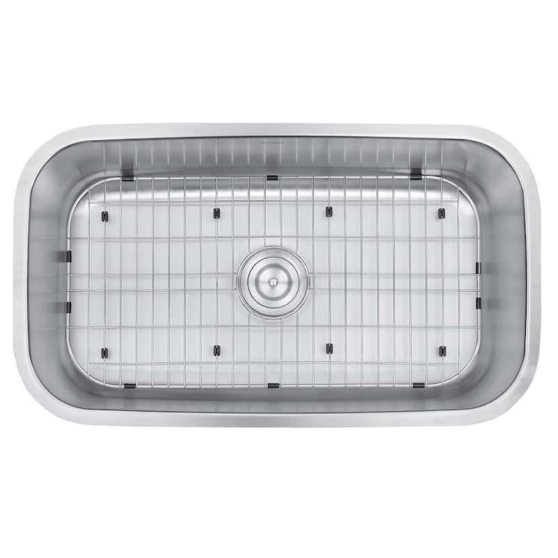 Ruvati 32-inch Undermount 16 Gauge Stainless Steel Kitchen Sink Single Bowl - RVM4200 - 29.25? x 16? - 29.25″ x 16″