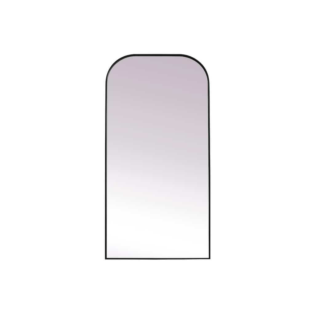 Indigo Home Metal Frame Arch Full Length Mirror 35x72 Inch
