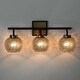 preview thumbnail 9 of 16, Modern Black Gold 2/3/4-Light Bathroom Mercury Glass Vanity Lights Wall Sconces