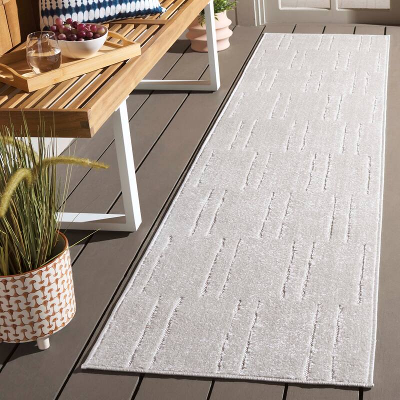 SAFAVIEH Stella Lissi Modern & Contemporary Rug - 2' x 8' Runner - Ivory