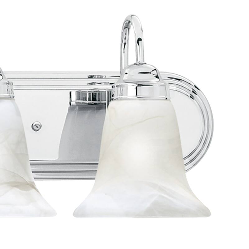 Elk Home Homestead Chrome With White Glass 5 Light Vanity Light