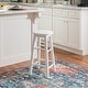 preview thumbnail 13 of 19, Linon Woodland Way Backless Counter Height Stool White