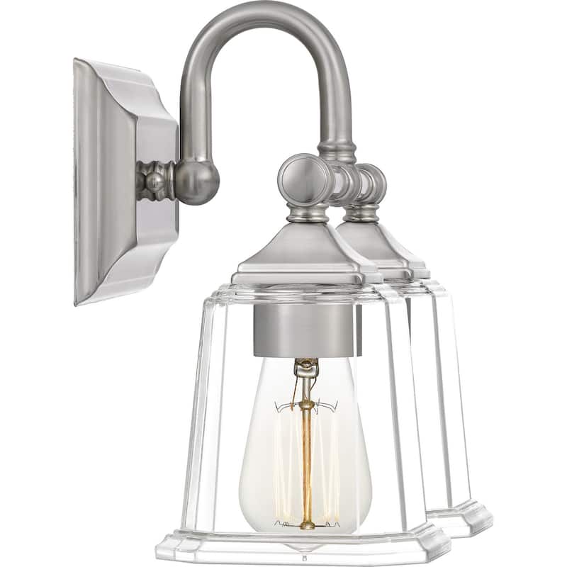 Nicholas 2-Light Bathroom Vanity Light in Brushed Nickel