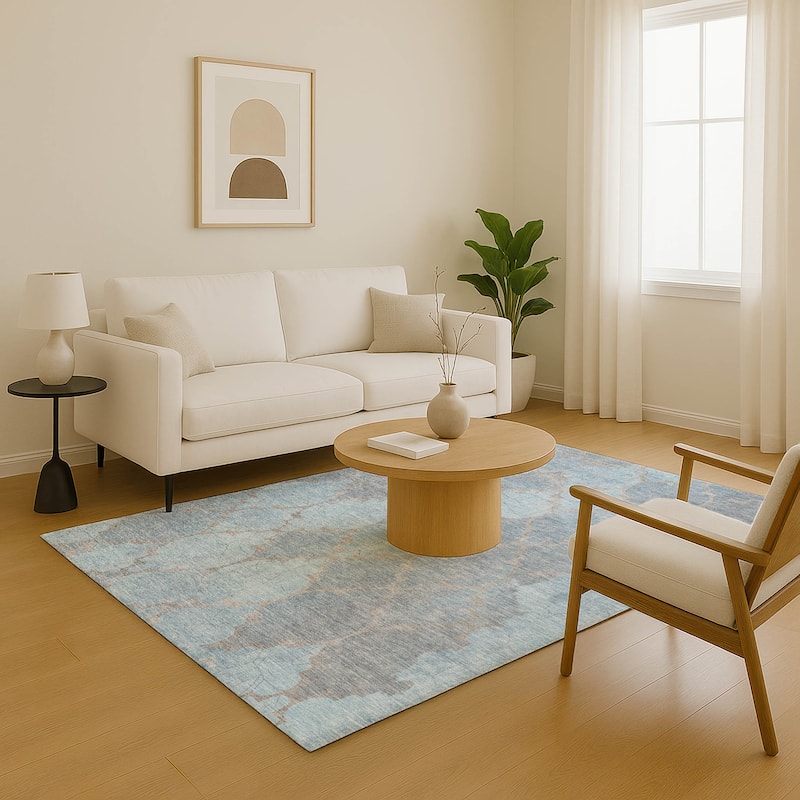 Premium Washable Super Soft Modern Trellis Mayfield Rug