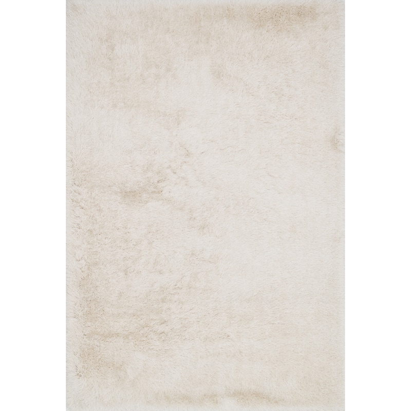Alexander Home Leo Solid Plush Shag Area Rug