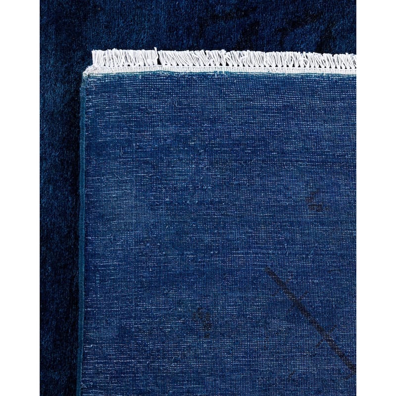 Contemporary Overdyed Wool Hand Knotted Area Rug - 10' 2" x 13' 6"