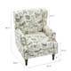 Upholstered Nailhead Trim Armchair Wingback Accent Chairs Set of 2