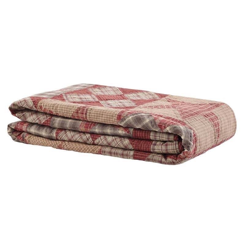 Dawson Star-Tan Rustic Star Cotton Quilt