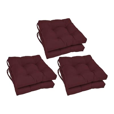 16-inch Square Indoor Chair Cushions (Set of 2, 4, or 6) - 16" x 16"