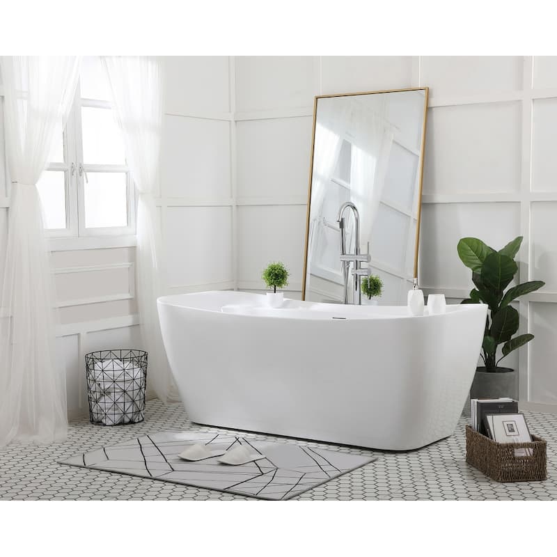 Haley Soaking Bathtub in Glossy White