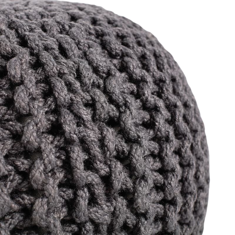 Asilah Indoor and Outdoor Round Pouf - 20"X20"X14"