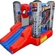 preview thumbnail 1 of 4, Marvel Spider-Man Bounce House with Slide, Kids Inflatable Spiderman Bouncy Castle Indoor Outdoor Plus Heavy Duty Air Blower
