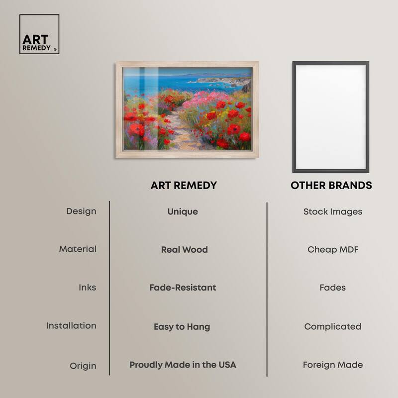 Ocean View Bloom I Shadowbox by Art Remedy