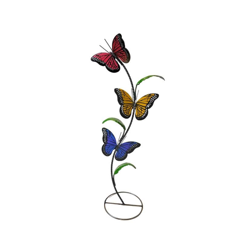 Rustic Arrow Three Butterflies on Base Garden Decor - 20L x 4W x 43H