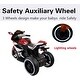 preview thumbnail 16 of 15, 6V Kids Ride On Motorcycle,380W Electric Ride On Motorcycle with Training Wheels, Light Wheels, Manual Throttle,Led Lights