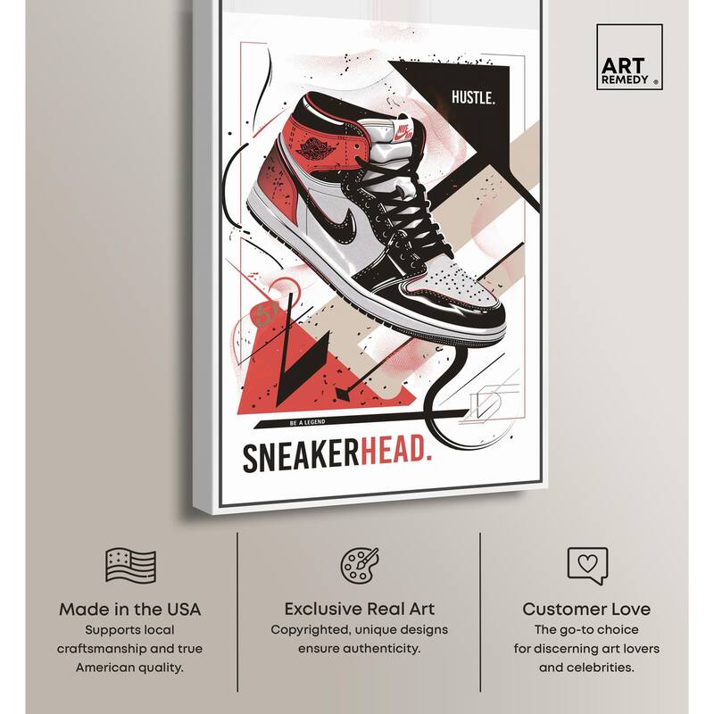 Stylish Sneakerhead Canvas by Art Remedy